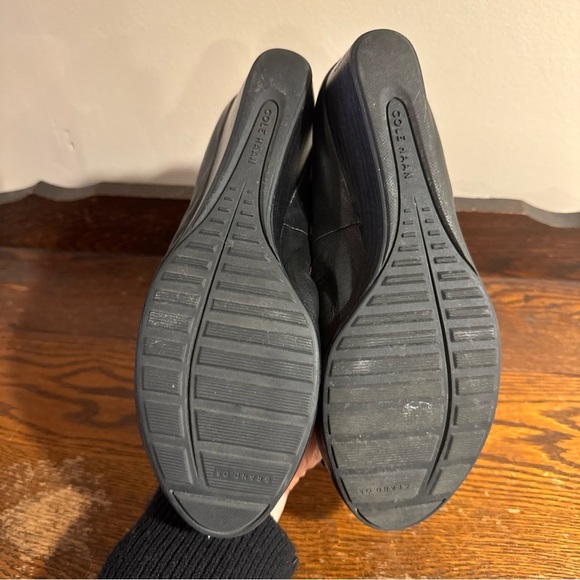 Cole Haan Black Leather Ballet Flats - Picture 2 of 4
